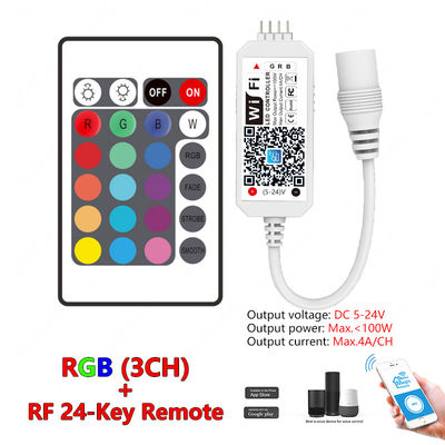 Mini Led Smart-de Afstandsbedieningapp van Controlemechanismewifi single color Rgb Rgbw Stemmuziek voor Smart Home