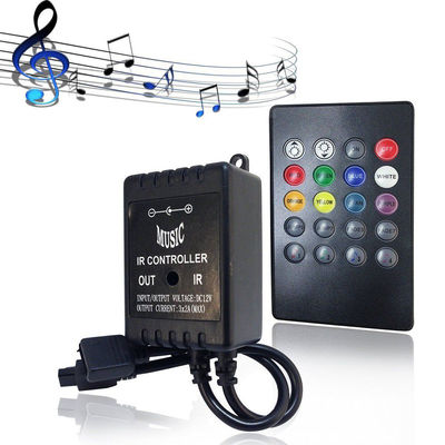 Muziek LED RGB-controller 3CH 20 Key IR-afstandsbediening voor huisdecoratie