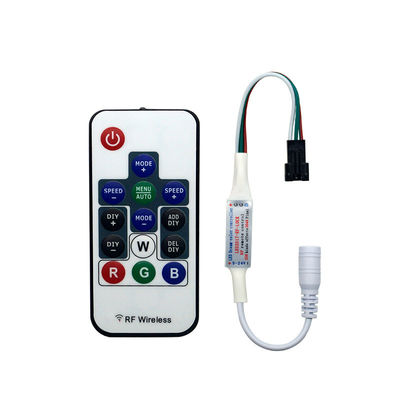 WS2811 pixel LEIDEN Strookcontrolemechanisme gelijkstroom 5V 12V 24V met 14 Verre Sleutels rf
