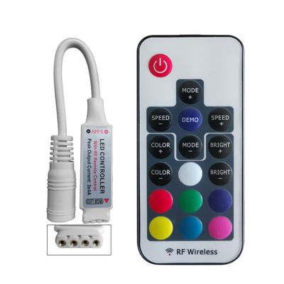 Mini HOOFD RGB Controlemechanisme rf 17 Zeer belangrijke Draadloze Afstandsbediening voor 5050 RGB LEIDENE Lichte Bar