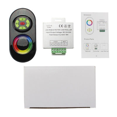 Rf-Aanrakings Verre RGB LEIDEN Strookcontrolemechanisme gelijkstroom 12V 18A voor RGB LEIDENE Stroken