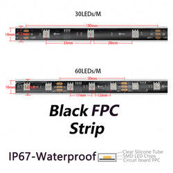 LEIDENE van de pixel Magische Kleur Strooklichten DC12V Waterdichte IP67 voor Openlucht