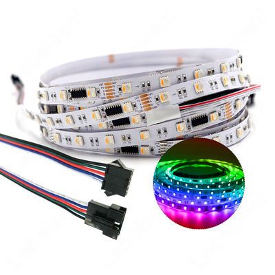 Dmx512 van de LEIDENE Lichte Dubbele Rij 5050 Rgbw Rgbww 4 Pixelstrook in 1 Volledige Programmeerbare Kleur