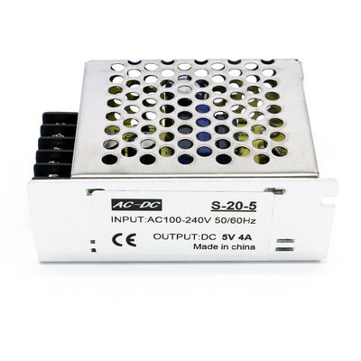 van de de Omschakelingsvoeding van 20W 5V gelijkstroom het Aluminiumgeval 100-240V AC aan LEIDENE van gelijkstroom 5V 4A Strook Lichte Bestuurder