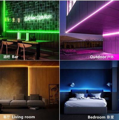 De Controle van RGB LEIDENE van Bluetooth APP Licht 10ft Neonstrook met 16 Miljoen de Kleurendimmer van DIY