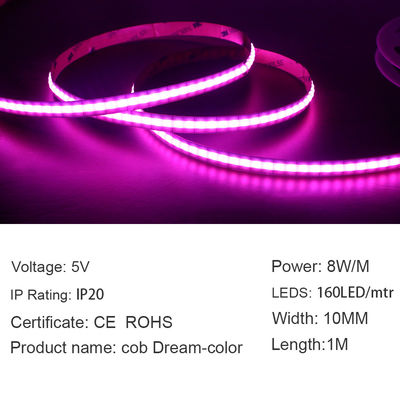 IP20 van de veelkleurige LEIDENE Licht Flexibele Zachte 160LEDs/M For Home Decoration MAÏSKOLFstrook