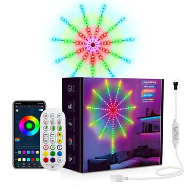 LEIDENE van het de Muziek van het Verre Pixel van DIY APP Lichte de Droomkleur Strookvuurwerk voor Kerstmis