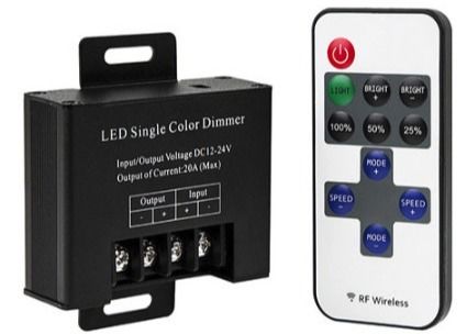RF draadloze afstandsbediening DC12-24V Knob LED Controller Dimmer met maximaal vermogen 300W Helderheid aanpassingsschakelaar