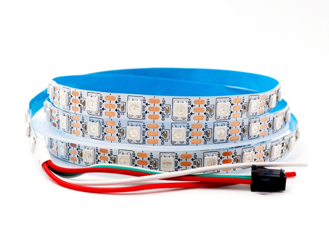 WS2812 IC-van de LEIDENE de Lichte DC5V RGB Volledige Programmeerbare Kleur Pixelstrook