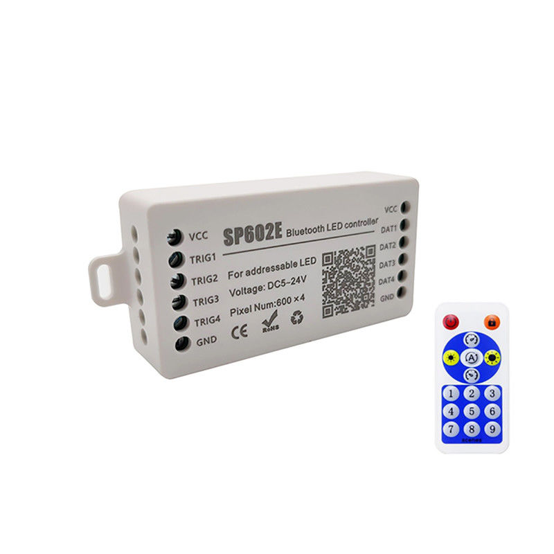 SP602E 4 Uitgang LED Strip Smart Controller Voor SM16703 1903 Full Color Pixel Strip Light