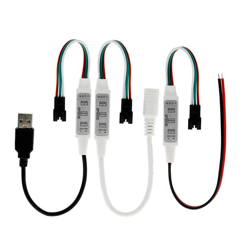 SP002E LEIDEN Pixelcontrolemechanisme Mini 3 Zeer belangrijke Controleerbaar voor Magische Kleurenstrook WS2811