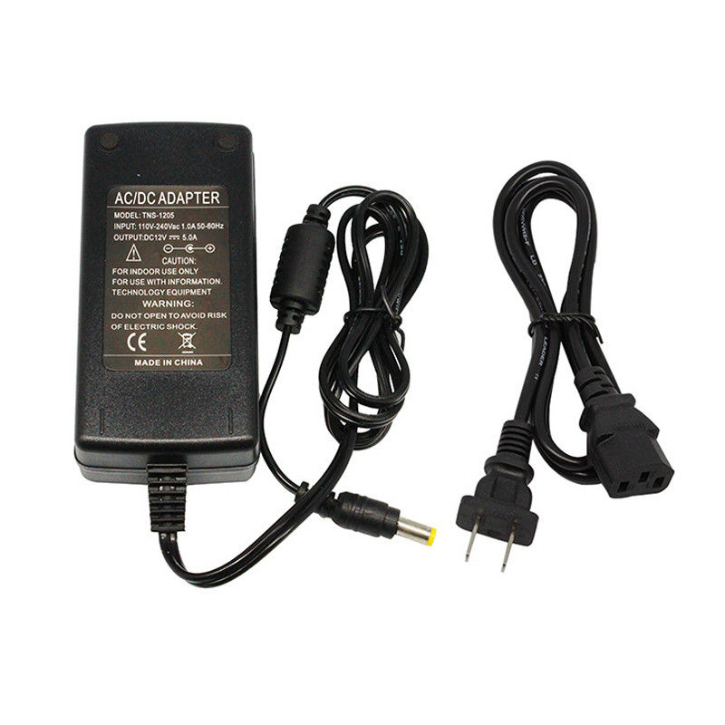 AC aan DC12v 5A 60w leidde de EU van Au van Bestuurderspower supply adapter ons Britse Stop voor Geleide Strookverlichting