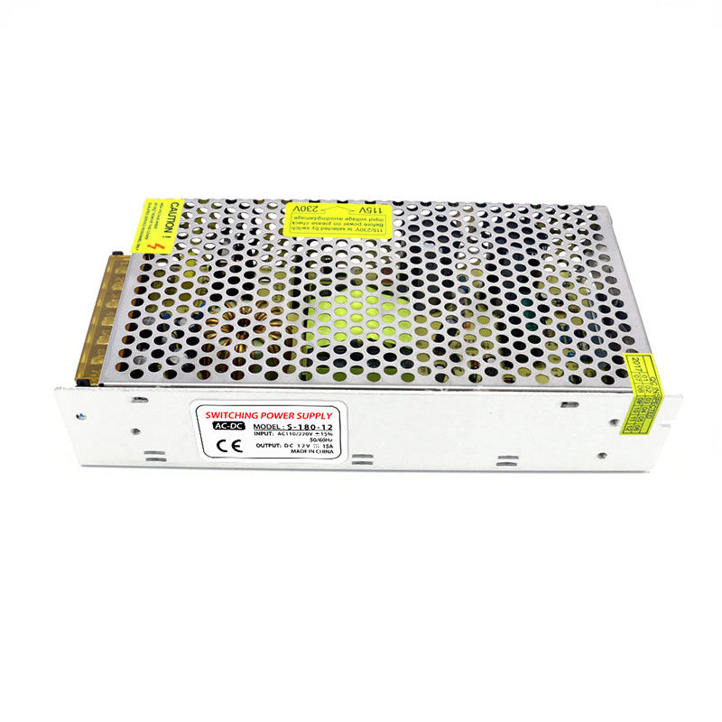 AC 100V 240V naar DC Schakelvoeding DC 12V 180W 15A 50Hz 60Hz