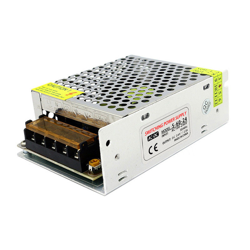 Aangepaste Geregelde Overschakelende Voeding AC 100V 240V op gelijkstroom 24V 2.5A 60W