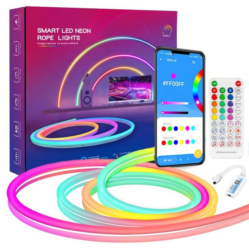 Silicone van de Flexibele LEIDENE het Licht Neonstrook voor de Decoratie van de Slaapkamerspeelkamer