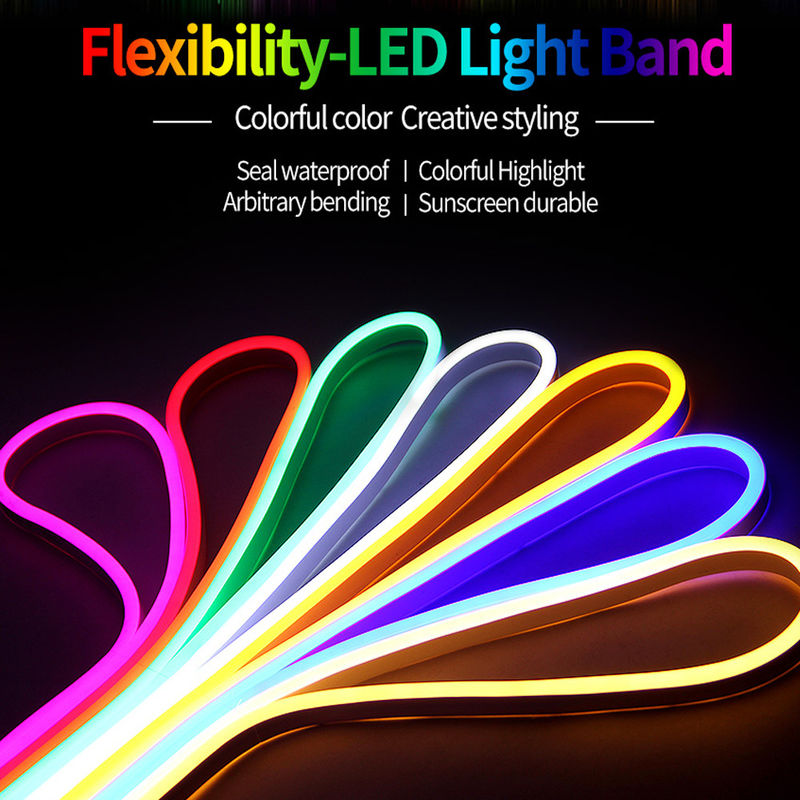 Het Neon van pvc van gelijkstroom 12v 600leds 6*12mm leidde Strook Lichte Waterdichte Flexibele Geleide Lichte Strook