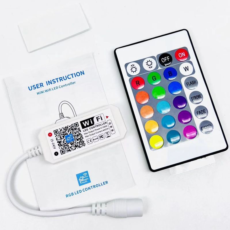 Rf 24 Sleutel Wifi 3 kanalen RGB LED Controller 16 miljoen kleuren Buletooth voor Strip Light