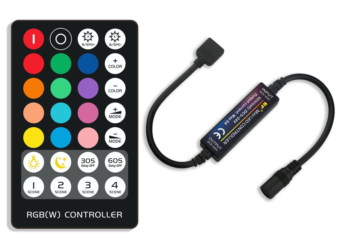 Kleine grootte led mini controller rf draadloze afstandsbediening rgb lichtstrook kleurveranderende controller